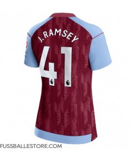 Günstige Aston Villa Jacob Ramsey #41 Heimtrikot Damen 2023-24 Kurzarm